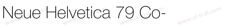 Neue Helvetica 79 Co字体转换